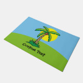 Doormat Cartoon palmboom Deurmat (Schuin)