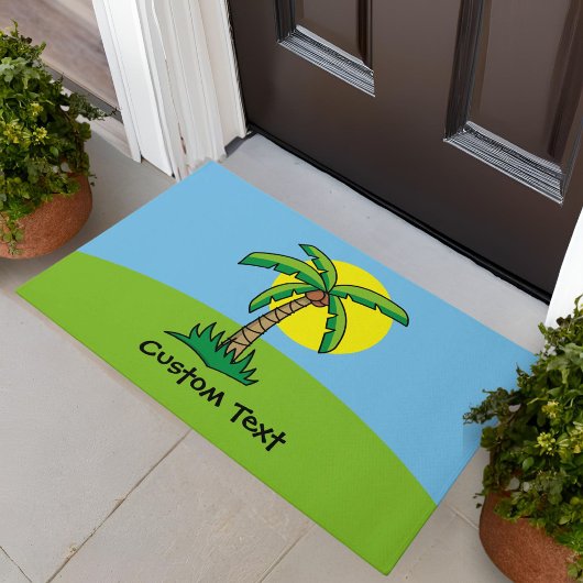 Doormat Cartoon palmboom Deurmat