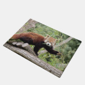 Doormat Foto rode panda, dieren 0234. Deurmat (Schuin)