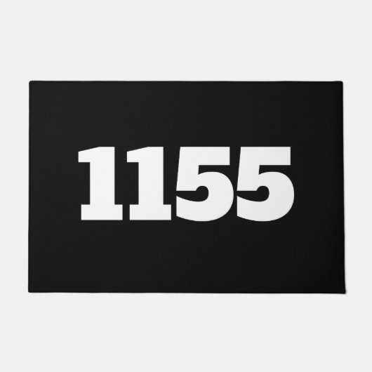 Doormat-huis flatcompartiment of werkplek zwart deurmat (Voorkant)