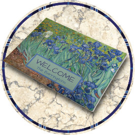 DOORMAT - Irises door Vincent van Gogh Deurmat