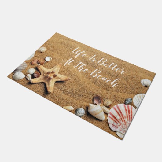 Doormat Life is beter in de buurt Deurmat (Schuin)