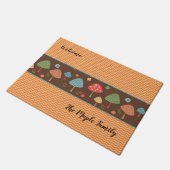 Doormat met Chevron, champignonontwerp Deurmat (Schuin)