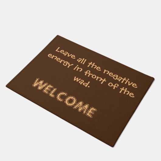 Doormat met welkomstbericht deurmat (Schuin)