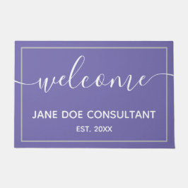 Doormat - Persoonlijk Welkom Periwinkle Deurmat