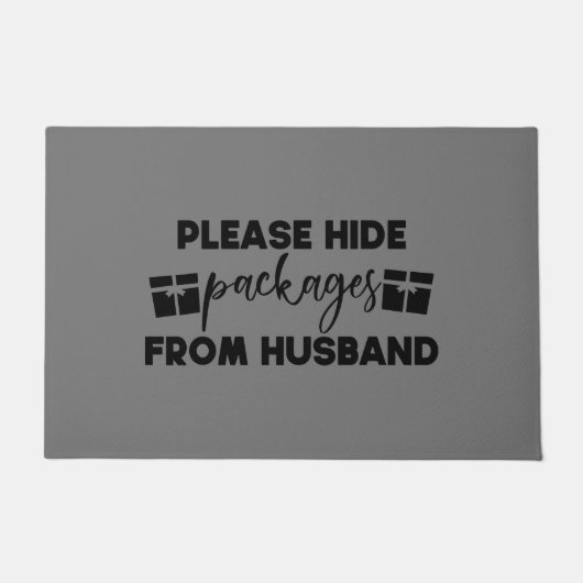 Doormat - Please Hide Packages From Husband Deurmat (Voorkant)