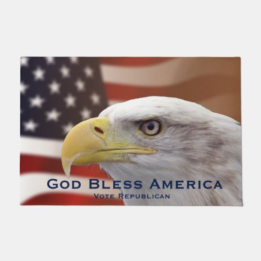 Doormat Politieke God zonder stem Republikein Deurmat (Voorkant)
