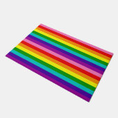 Doormat regenboogvlag LGBTQIA Gay Pride Deurmat (Schuin)