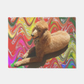 DOORMAT, RODE POODLE DEURMAT (Voorkant)