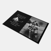 Doormat voor Hockey Player, Hockey citeert Mat (Schuin)