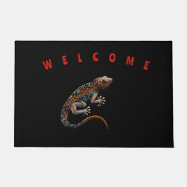 Doormat Welkom Aboriginal Art style Goanna Deurmat