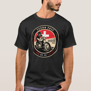 doorn pas   Zwitserland   Motorfiets T-shirt