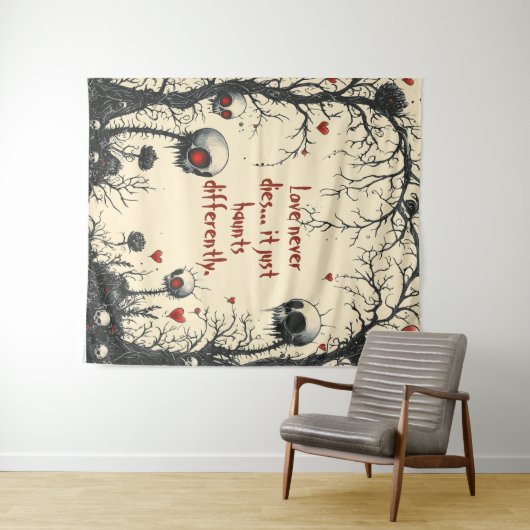 Doornen van het hart: een gotische liefde wandkleed (In Situ (horizontaal))