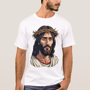 Doornenkroon Jezus Vintage Etsing Shirt
