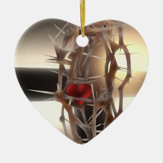 Doornenkroon Keramisch Ornament (Voorkant)