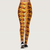 DOORNGEEL GEEL ORANJE LEGGINGS (Achterkant)