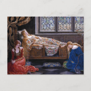 Doornroosje, circa 1921 door John Collier Briefkaart