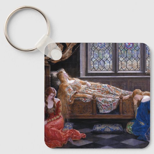 Doornroosje, circa 1921 door John Collier Sleutelhanger (Voorkant)