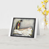 Doornroosje & de prins, Wenskaart Kaart (Gele Bloem)