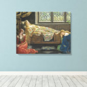 Doornroosje (door John Collier) Canvas Afdruk (Insitu (Houten vloer))