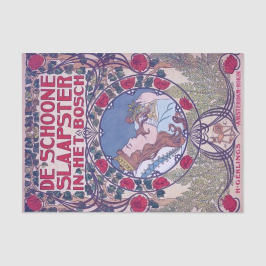 Doornroosje, Hoesje kunst, Van Caspel Tissuepapier (Voorkant)