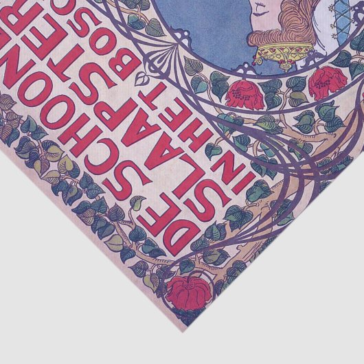 Doornroosje, Hoesje kunst, Van Caspel Tissuepapier (Detail)