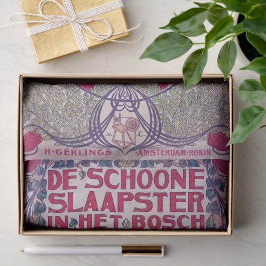 Doornroosje, Hoesje kunst, Van Caspel Tissuepapier (Geschenk)