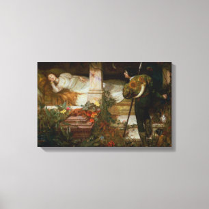 Doornroosje (Prins Charming en Zijn Prinses) Canvas Afdruk