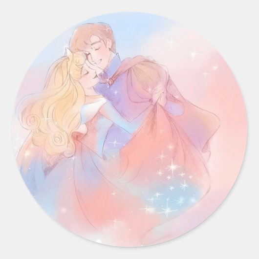 Doornroosje  ronde sticker (Voorkant)