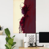Doorns & Grace: Crimson Bloom Poster (Thuiskantoor)