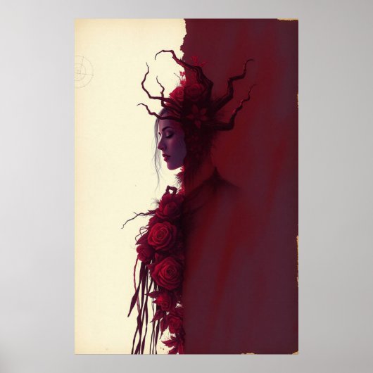 Doorns & Grace: Crimson Bloom Poster (Voorkant)