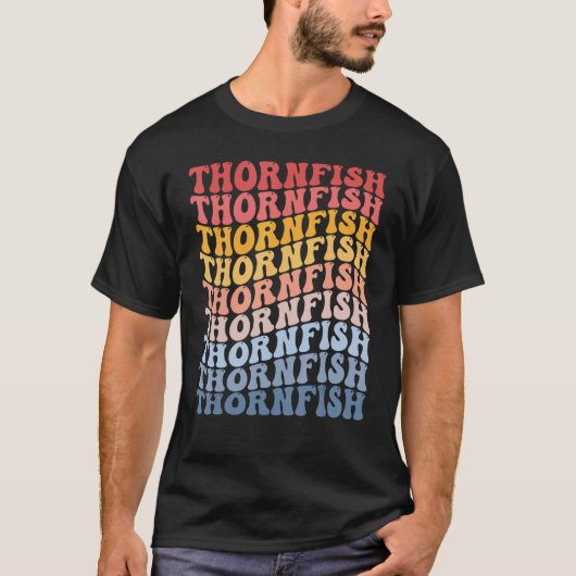 Doornvis Groovy Retro Vis T-shirt (Voorkant)