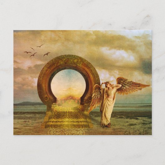 Doorreis naar India Briefkaart (Voorkant)