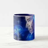 Doorrijden van de romp II Tweekleurige Koffiemok (Center)