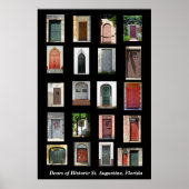Doors of Historic St. Augustine, Florida Poster (Voorkant)