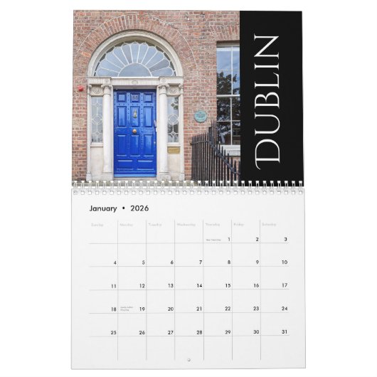 Doors of Ireland 2026 Calendar Kalender (Jan 2026)