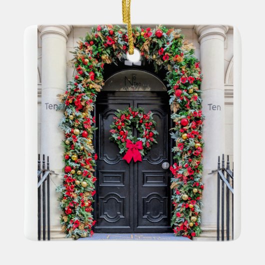 Doors of London: A Festive Christmas Keramisch Ornament (Voorkant)