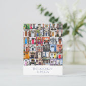 Doors of London Postcard Feestdagenkaart (Staand voorkant)