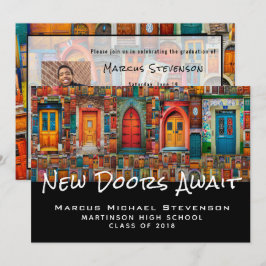 Doors Quote Foto High School Afstudeerfeest Kaart