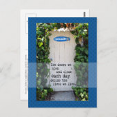 Doors We Open door fotograph Postcard Briefkaart (Voorkant / Achterkant)