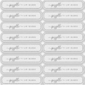 Doorschijnend duidelijk markeeretiket, lip-glansba sticker (Voorkant)