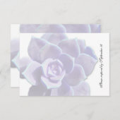 Doorschijnend Lila Succulent  Rsvp (Voorkant / Achterkant)