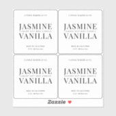 Doorschijnend minimalistisch Elegant Clear Candle  Sticker (Vel)