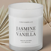 Doorschijnend minimalistisch Elegant Clear Candle  Sticker