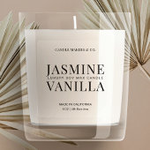 Doorschijnend minimalistisch Elegant Clear Candle  Sticker