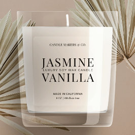 Doorschijnend minimalistisch Elegant Clear Candle  Sticker