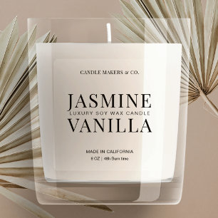 Doorschijnend minimalistisch Elegant Clear Candle  Sticker