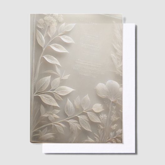 doorschijnend papier vellum uitnodigingen (Offset)