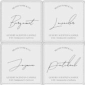 Doorschijnende Duidelijke Product Verpakking Kaars Sticker (Voorkant)