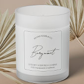 Doorschijnende Duidelijke Product Verpakking Kaars Sticker